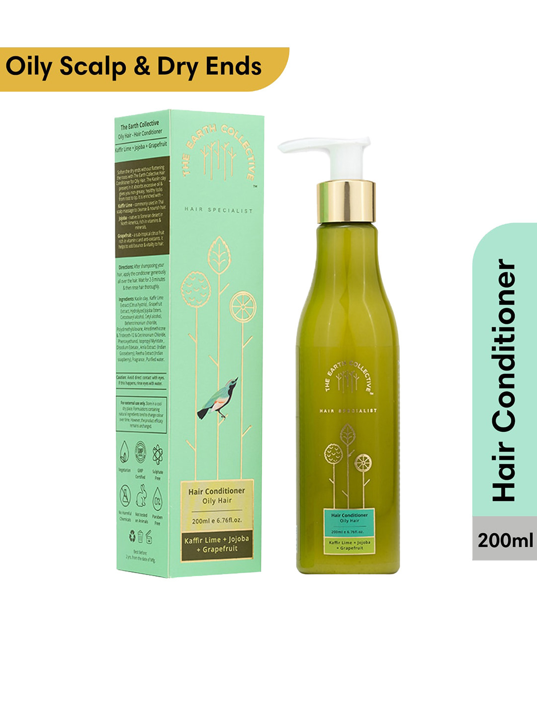 The Earth Collective Hair Conditioner for Oily Hair - 200ml