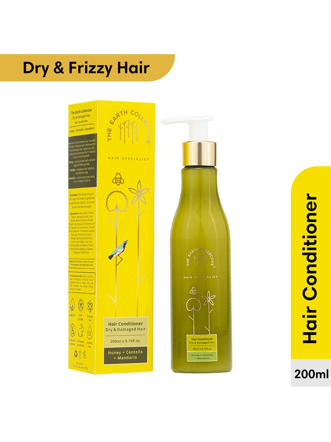 The Earth Collective Hair Conditioner for Dry & Damaged - 200ml