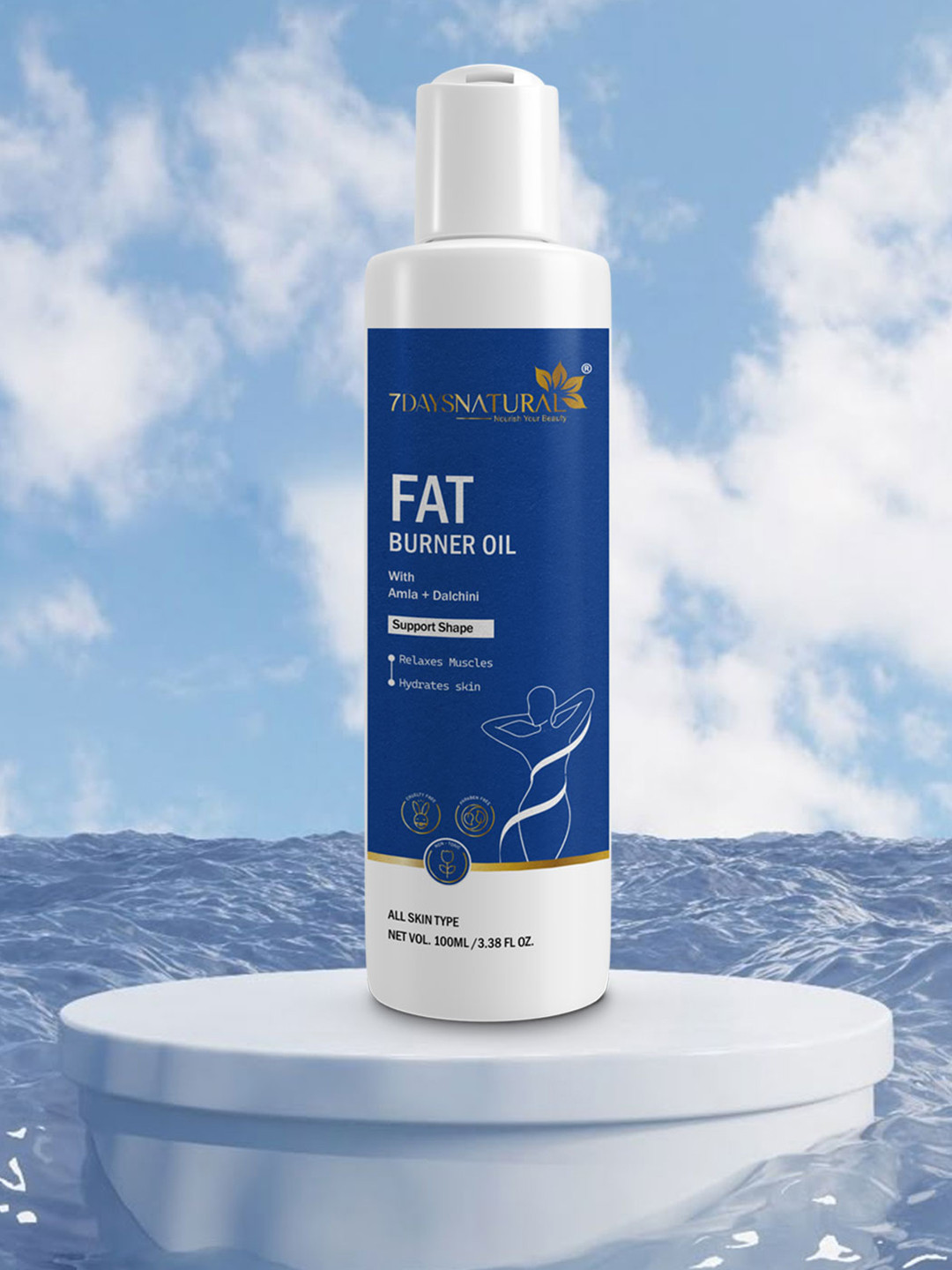 7DAYSNATURAL Feel Of Nature Fat Burner Body Oil with Amla & Turmeric - 100 ml