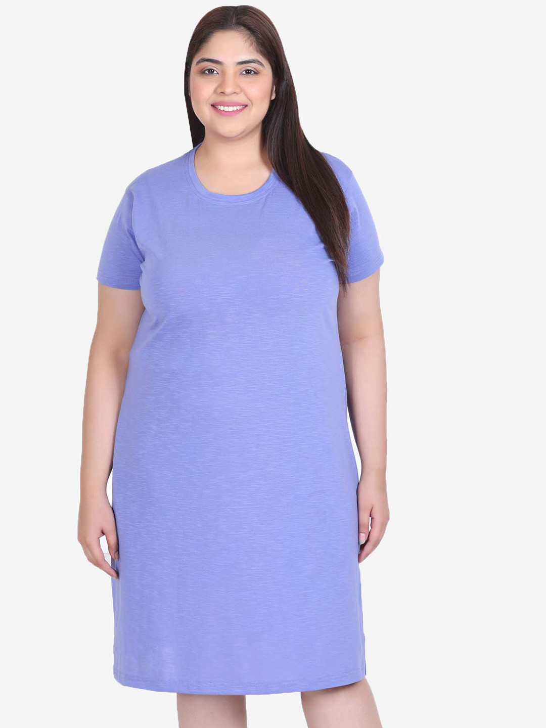 IN Love Plus Size Round Neck Nightdress