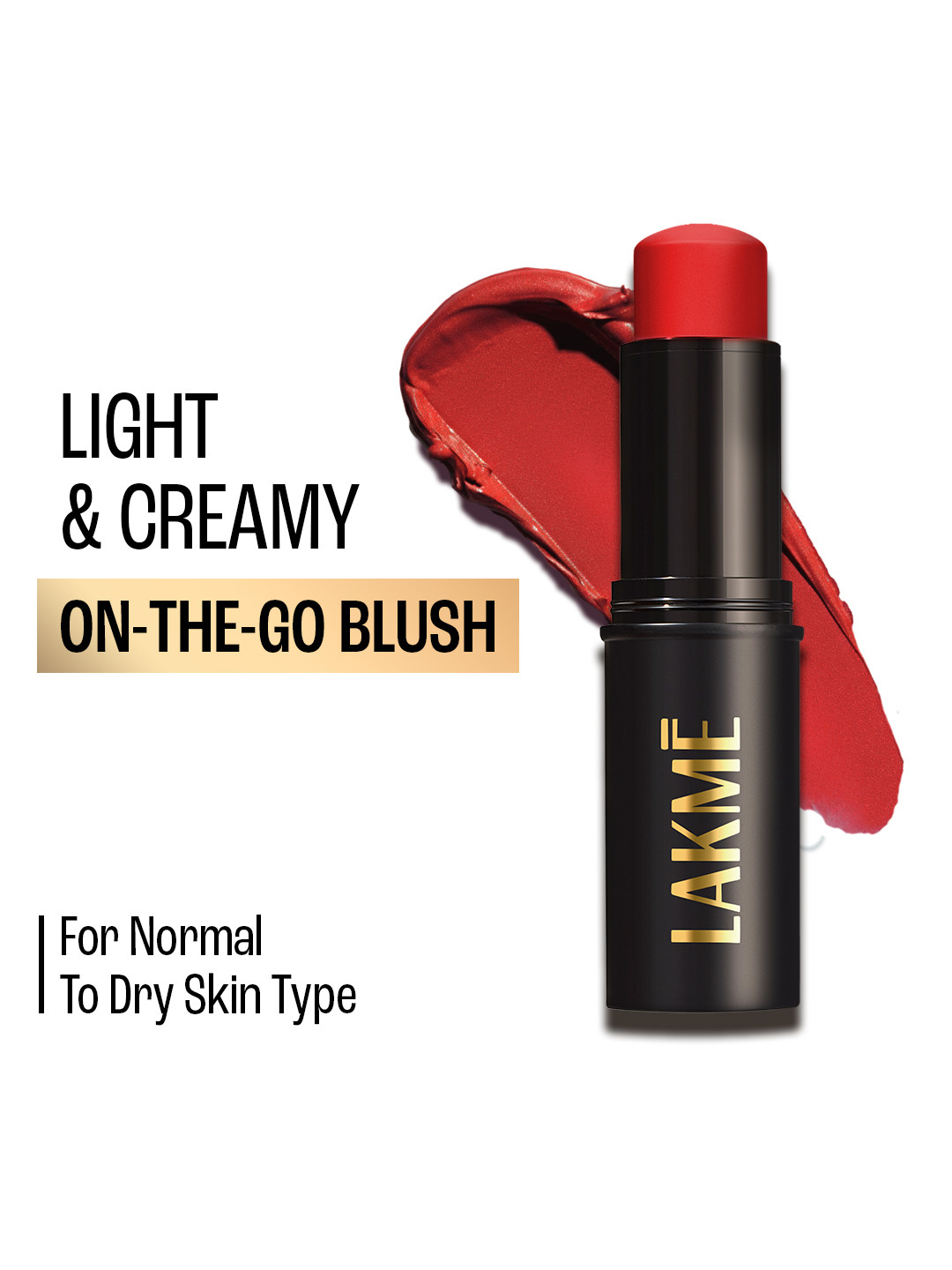 Lakme On The Go Facelift MultiSlayer Blendable Creamy Blush Stick 12g - Cherry Bomb 1