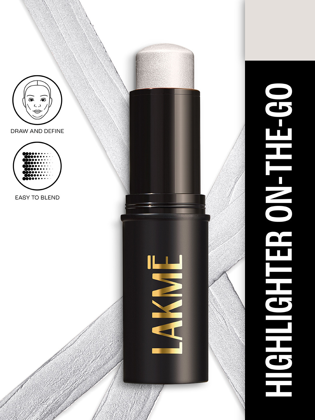 Lakme On The Go Facelift MultiSlayer Highlighter Stick 13g - Silver Shimmer Bomb 9