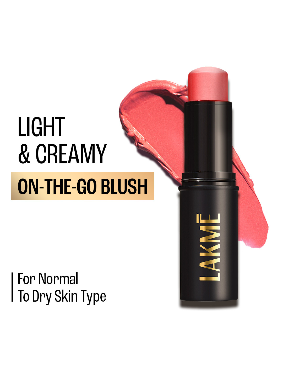 Lakme On The Go Facelift MultiSlayer Blendable Creamy Blush Stick 12g - Blushing Nude 2