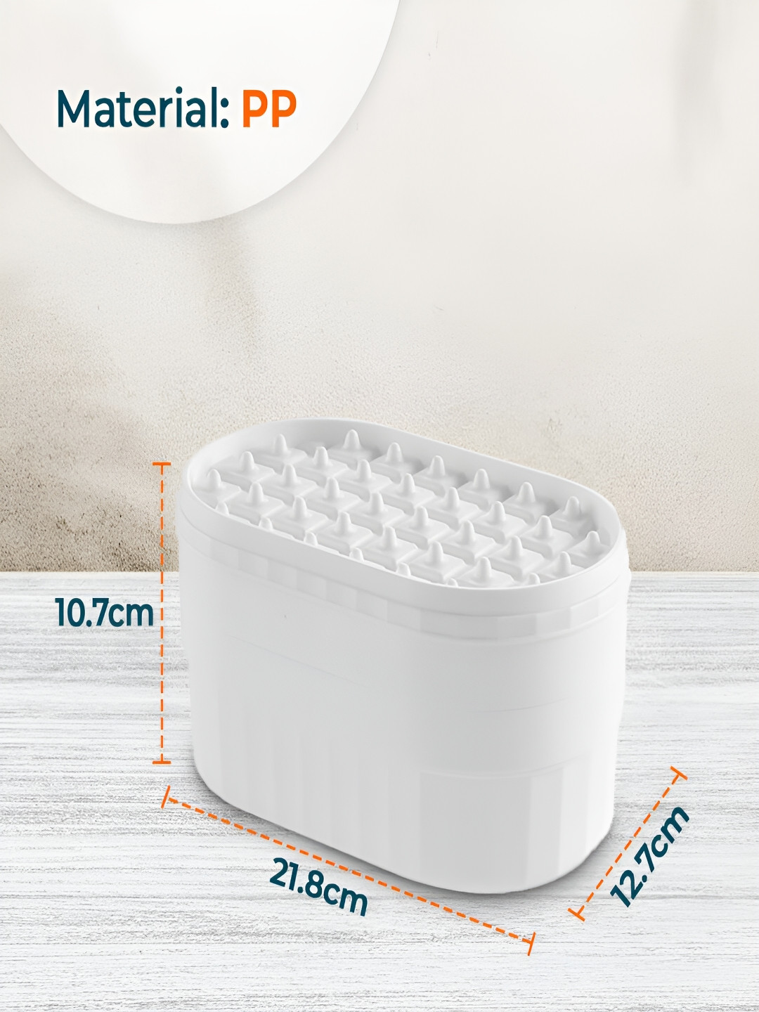 Kuber Industries White 2 Layer Ice Moulds