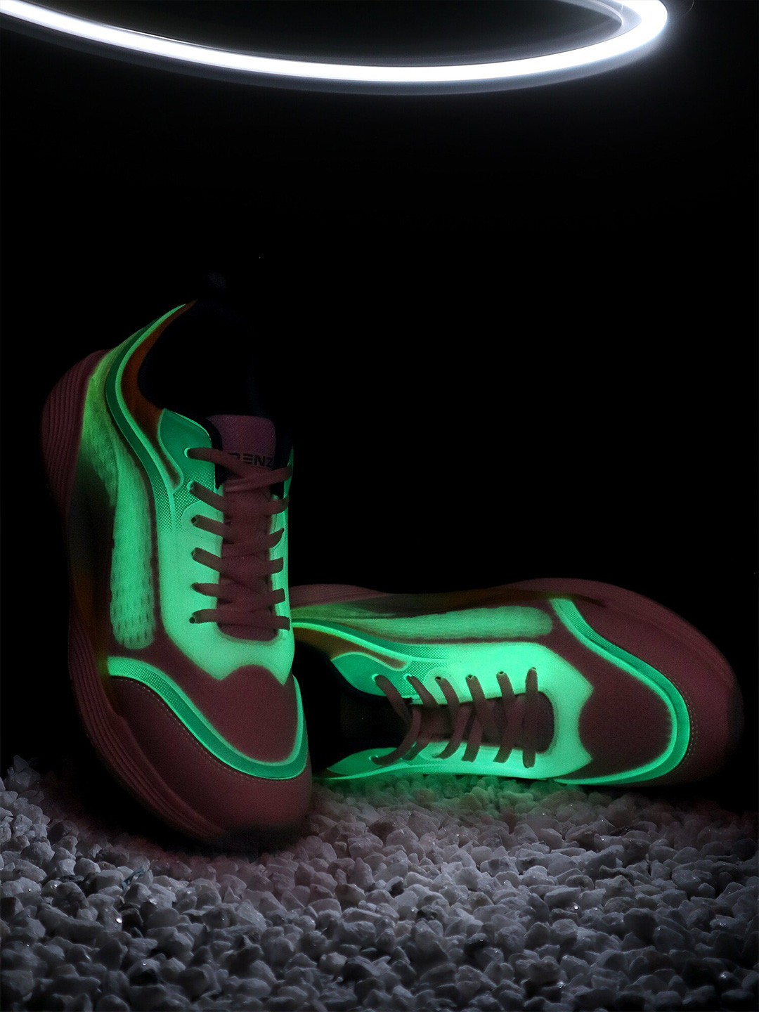 Trenz Men Sprint Glow in The Dark Mesh Shoes