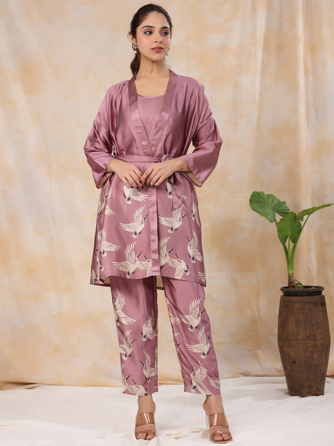 SANSKRUTIHOMES Pack of 4 Animal Printed Night Suit