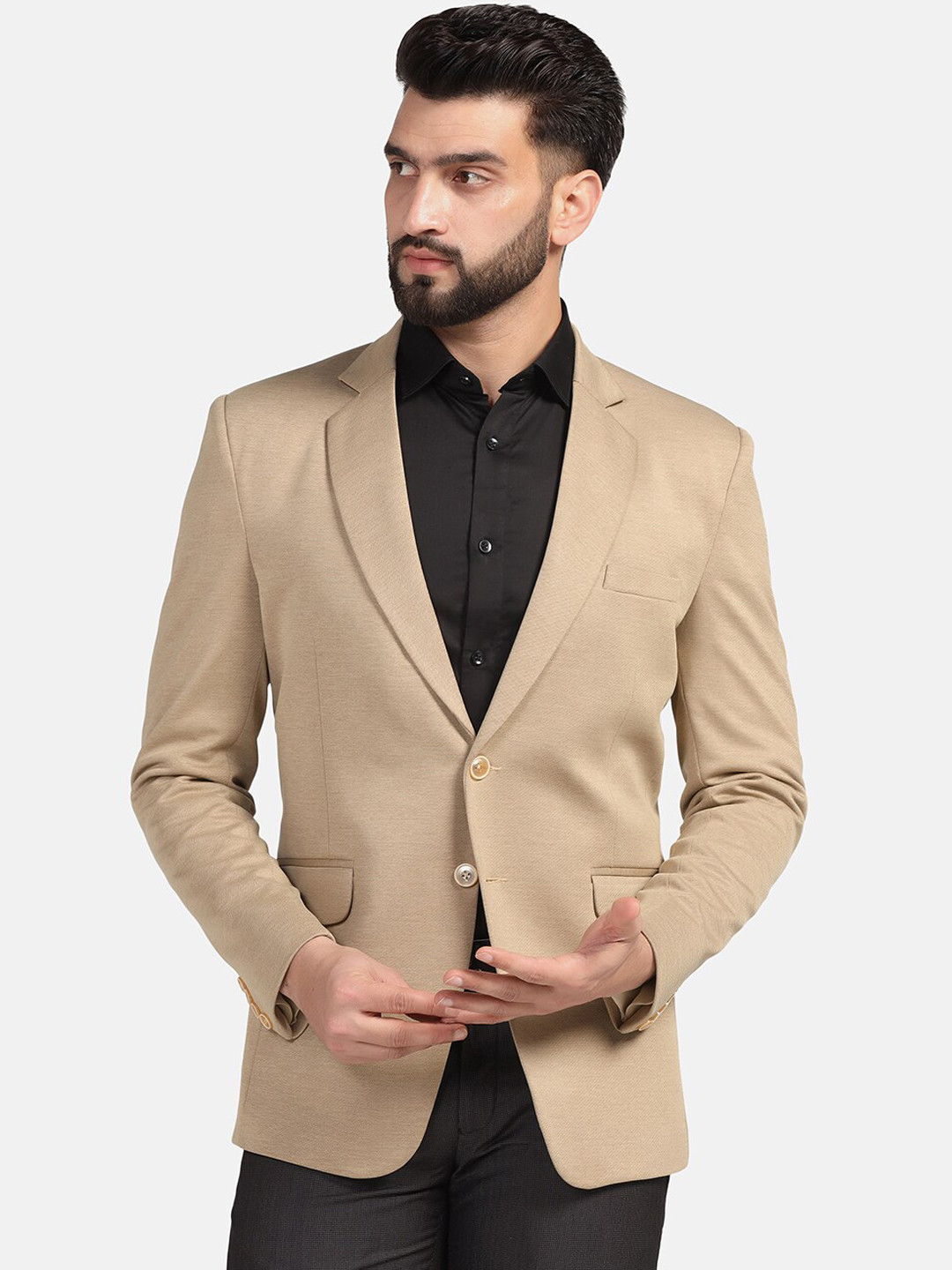 TAHVO Slim-Fit Single Breasted Stretchable Blazer