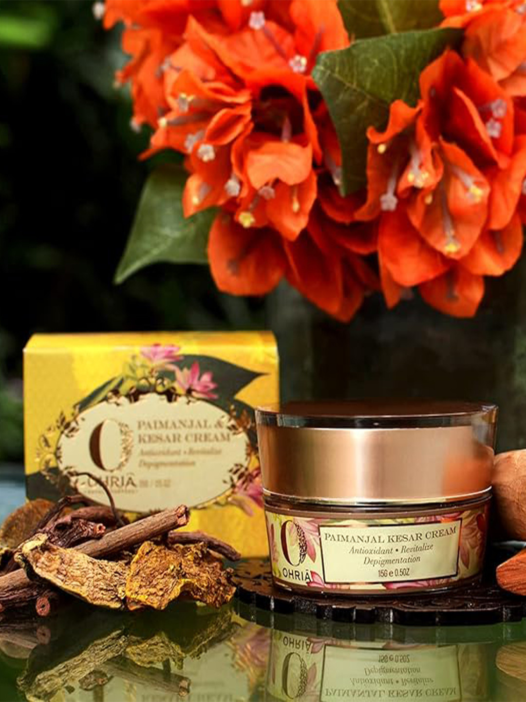 OHRIA AYURVEDA Paimanjal Kesar Cream For Depigmentation, Revitalize & Antioxidants - 15 g