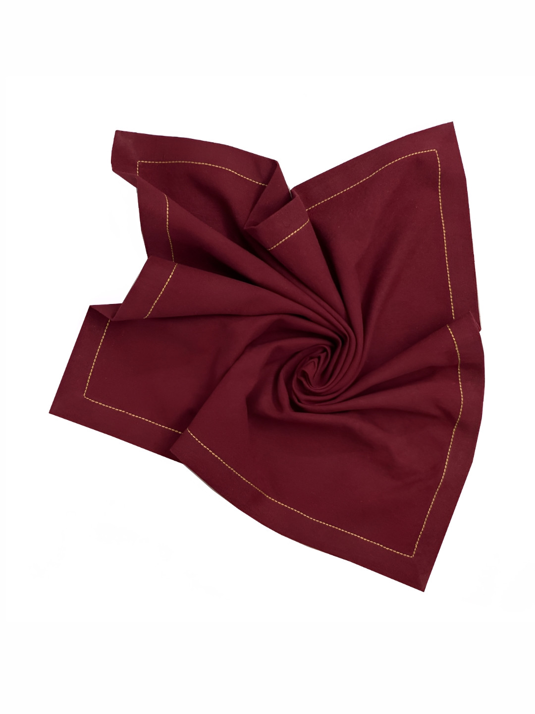 FOVEROS Maroon 8 Pieces Cotton Square Dinner Table Napkins