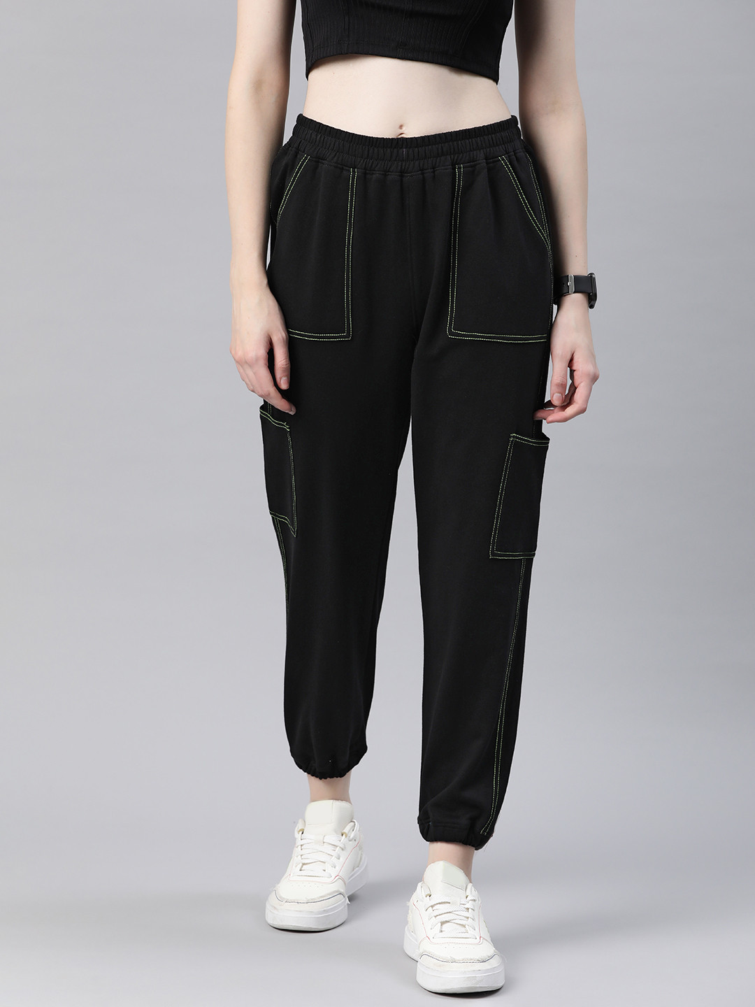 Buy Laabha Women Solid Regular Fit Joggers - Track Pants for Women 27417198  | Myntra