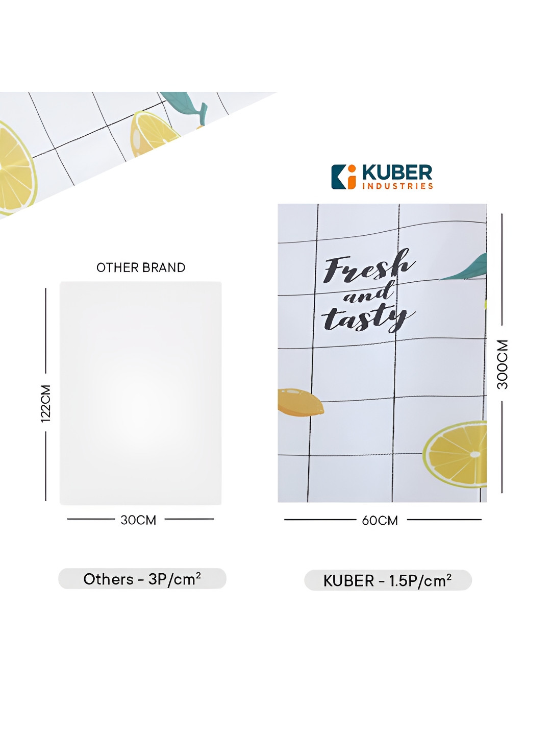 Kuber Industries Pack of 1 White Roll Printed Wallpaper