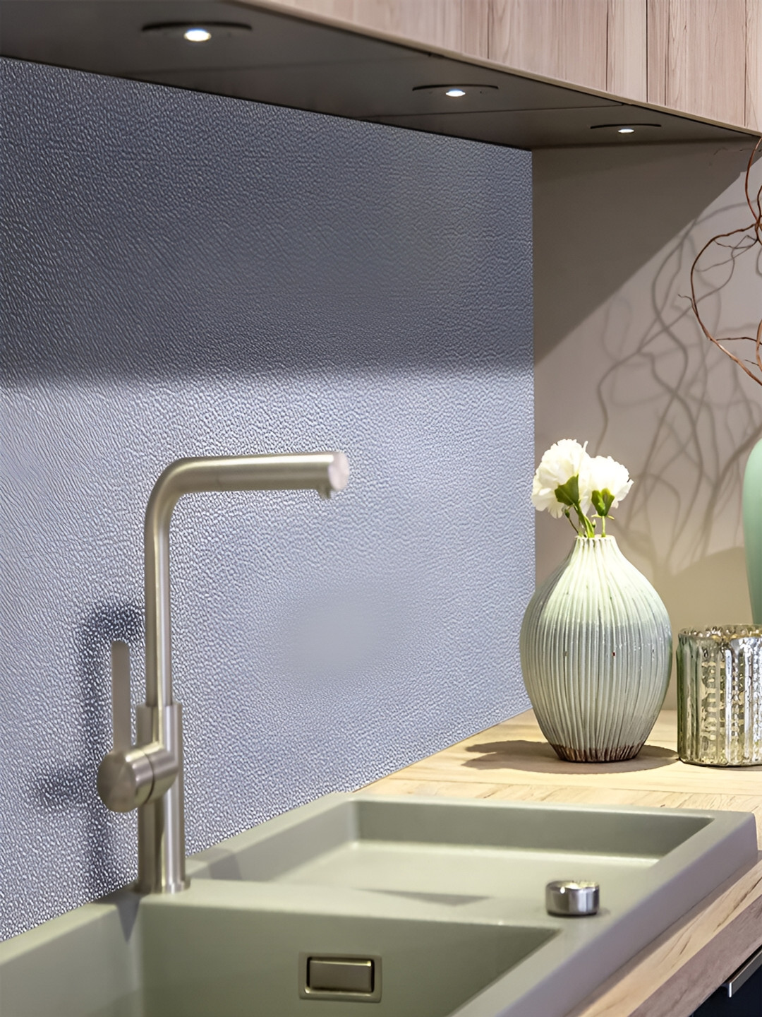 Kuber Industries 2 Pieces Grey Quirky Pattern Self Adhesive Waterproof 3D Wallpapers