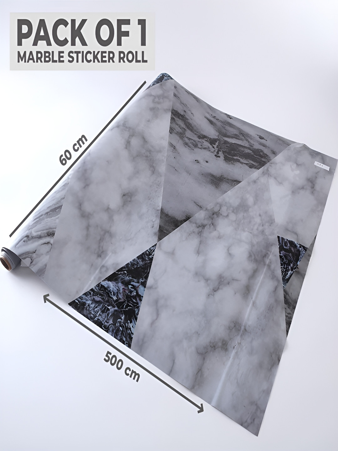 Kuber Industries Grey Self Adhesive Wallpaper