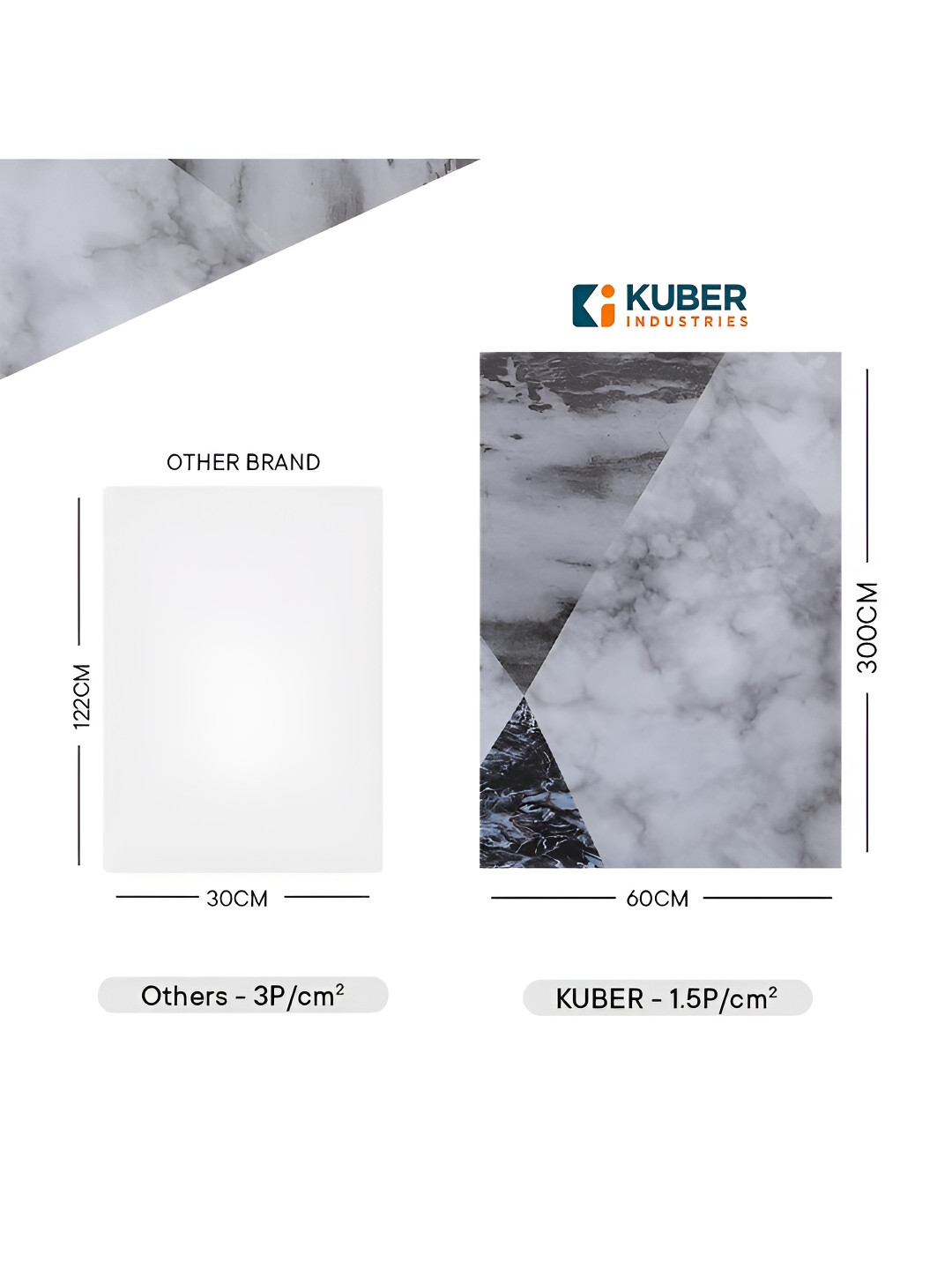 Kuber Industries Grey 2 Pieces Wallpaper