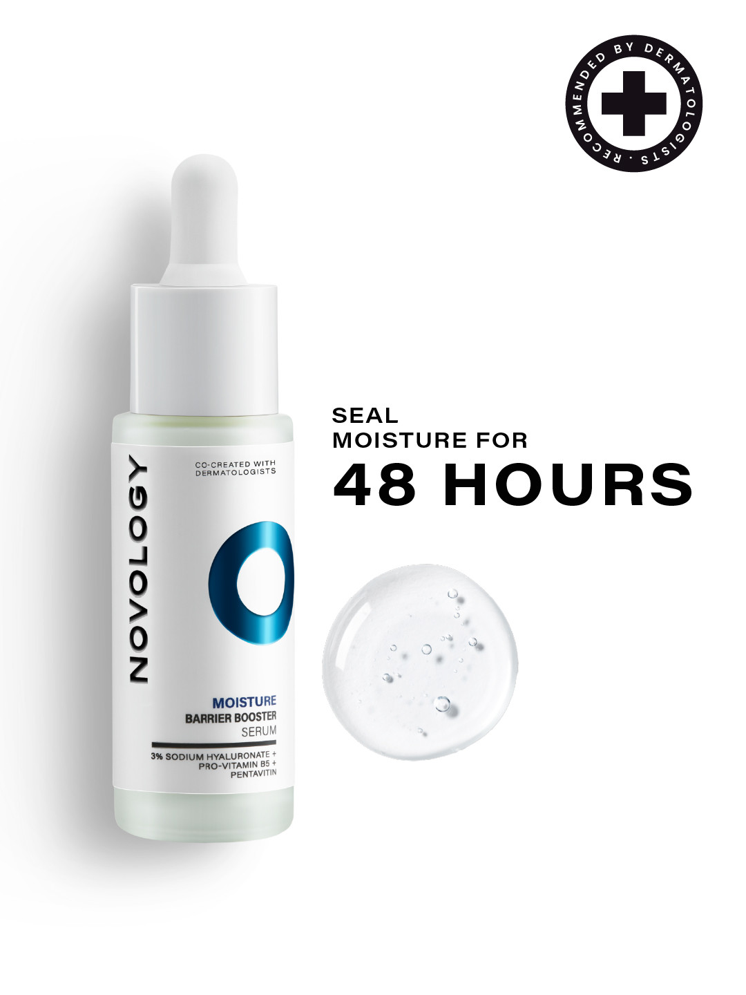 Novology Moisture Barrier Booster Serum for 48 hours of Hydration - 28 ml