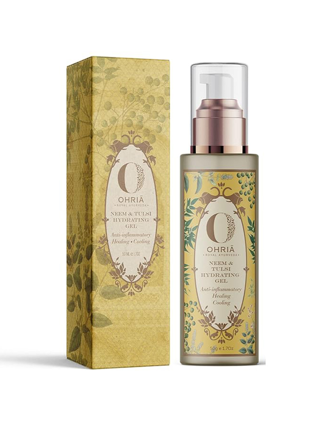 OHRIA AYURVEDA Anti-Inflammatory Neem & Tulsi Hydrating Face Gel - 50 ml