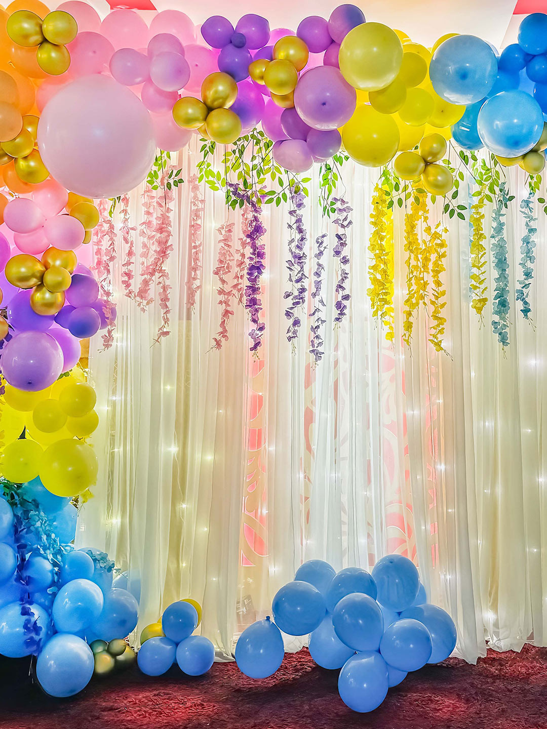 Special You Blue and Pink 128 Pieces Diwali Decoration Item 126 ml each