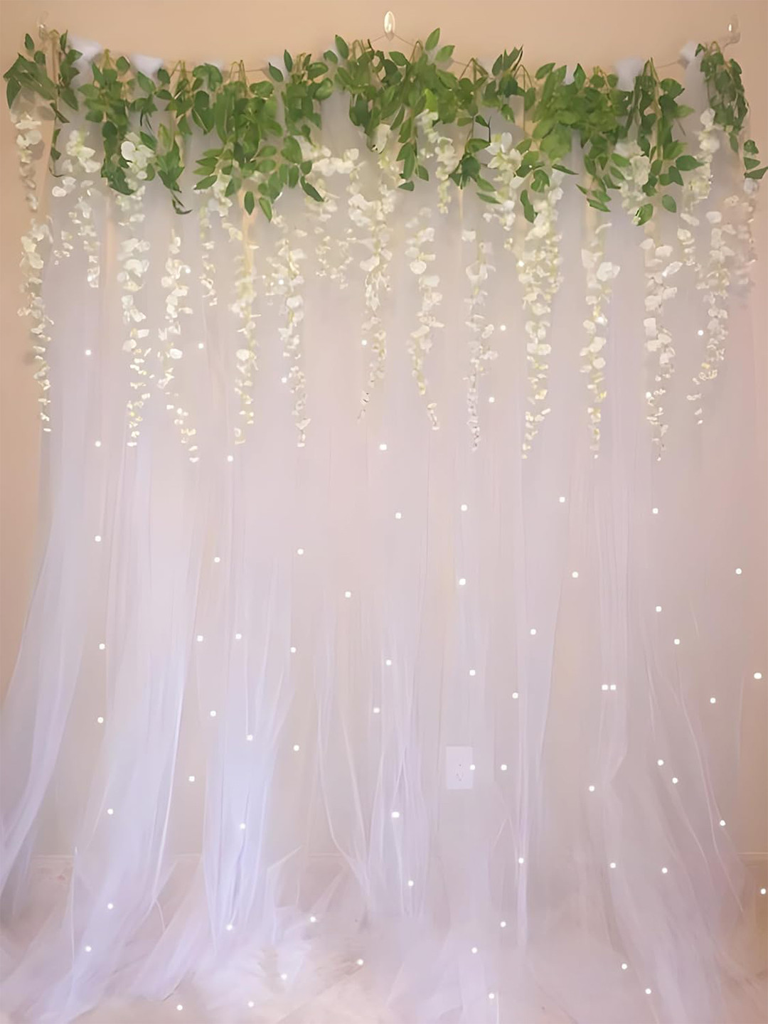 Special You 12 Pcs White & Green Home decoration Items