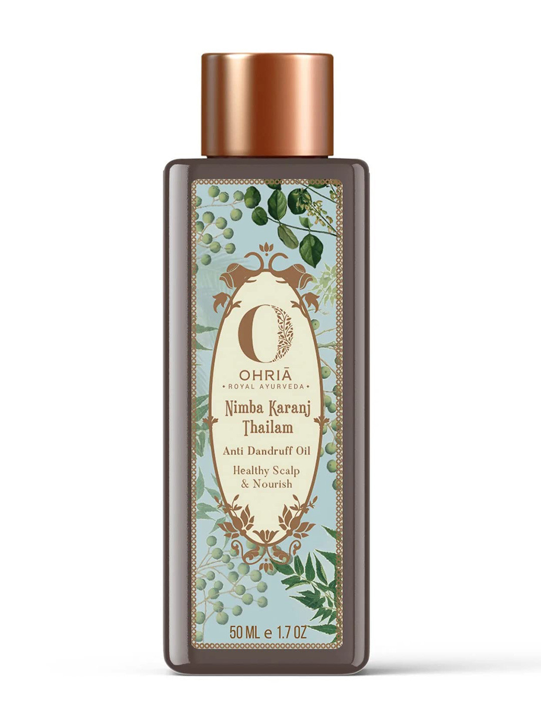 OHRIA AYURVEDA Nimba Karanj Thailam Anti-Dandruff Hair Oil for Nourishment - 50ml