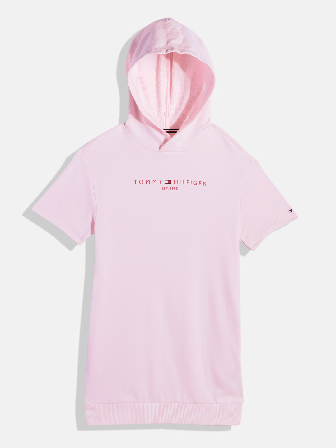 Tommy Hilfiger Brand Logo Rubber Print T-shirt Dress