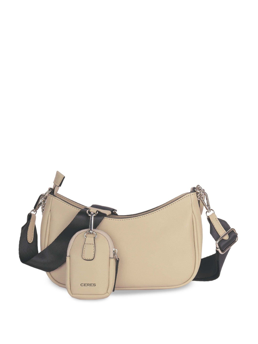 CERES Leather Miniature Sling Bag With Pouch