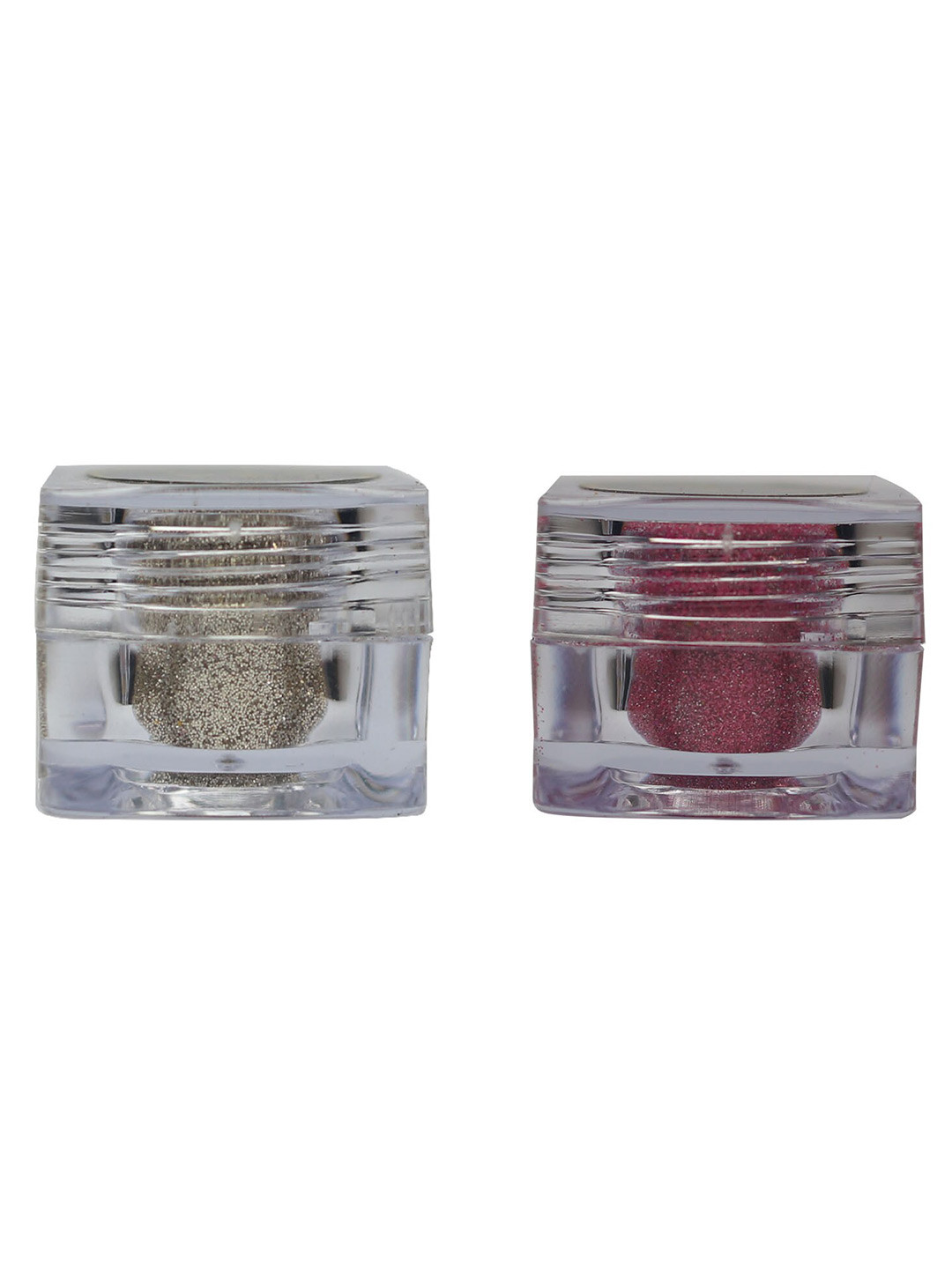 Veoni BELLE 2-Pcs Holographic HD Glitter Eyeshadow - 5g Each - Champagne Gold & Frozen Pink