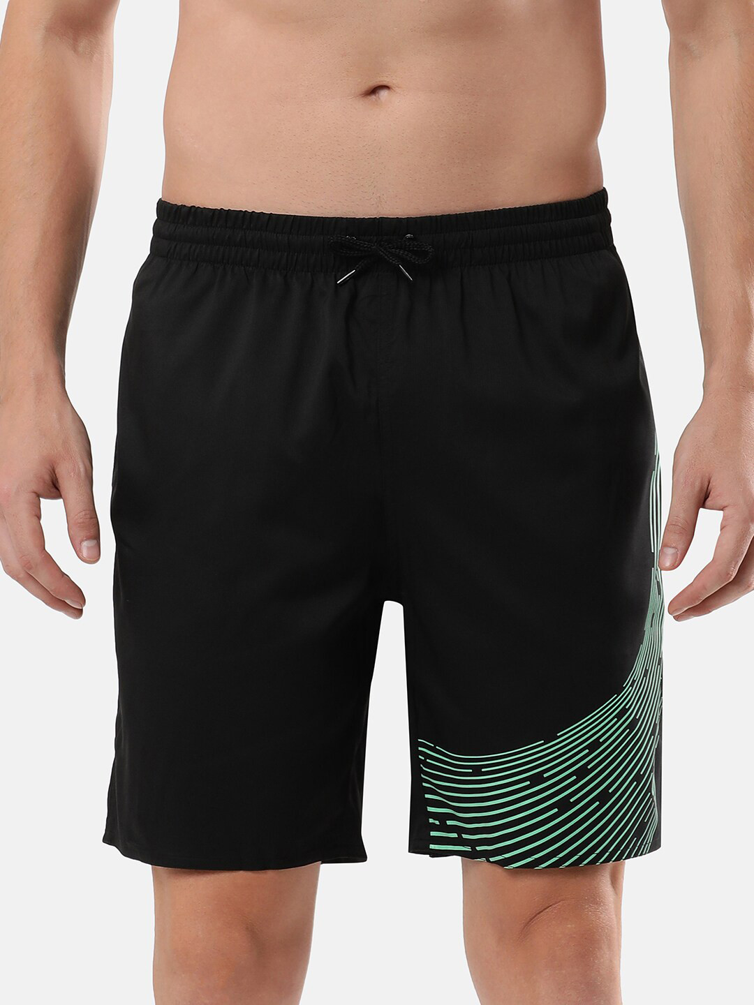 Speedo Men Printed High-Waist Swim Bottoms