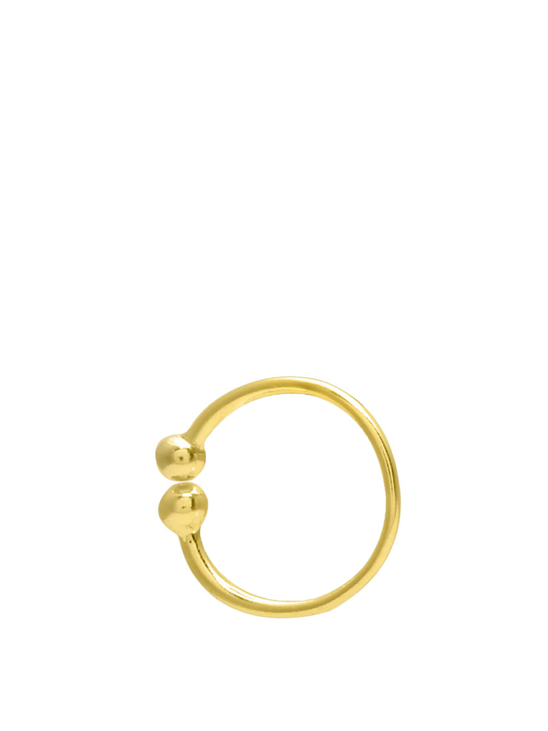 Abhooshan Gold-Plated Sterling Silver Ring Nosepin