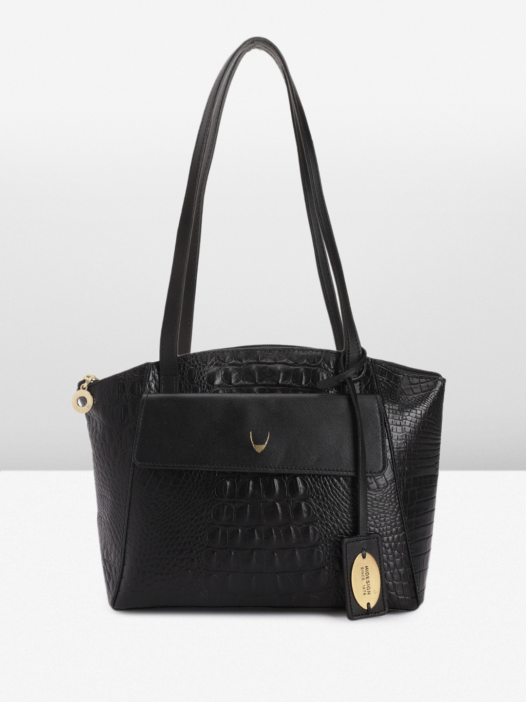 Hidesign Women Textured Leather Shoulder Bag