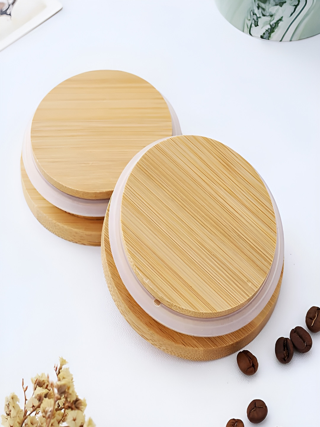 Kuber industries Yx09-M-Pk Pink Ceramic Air Tight Flip Top Canister-400ml