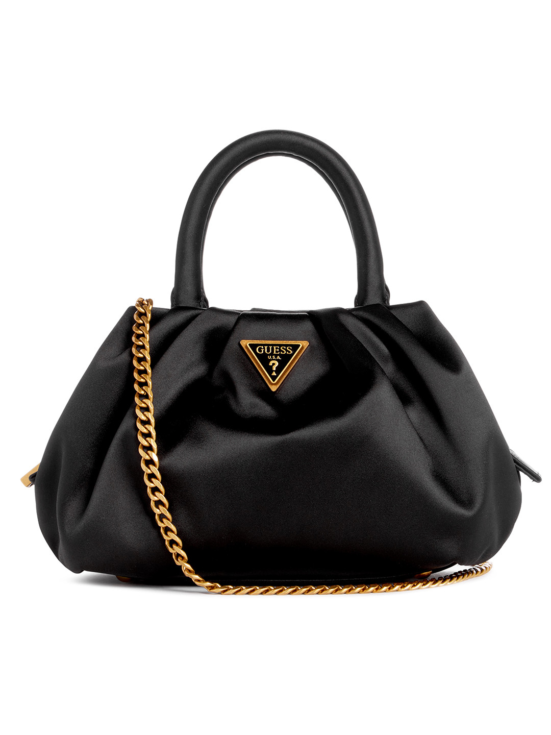 GUESS Pleated Structured Handheld Bag