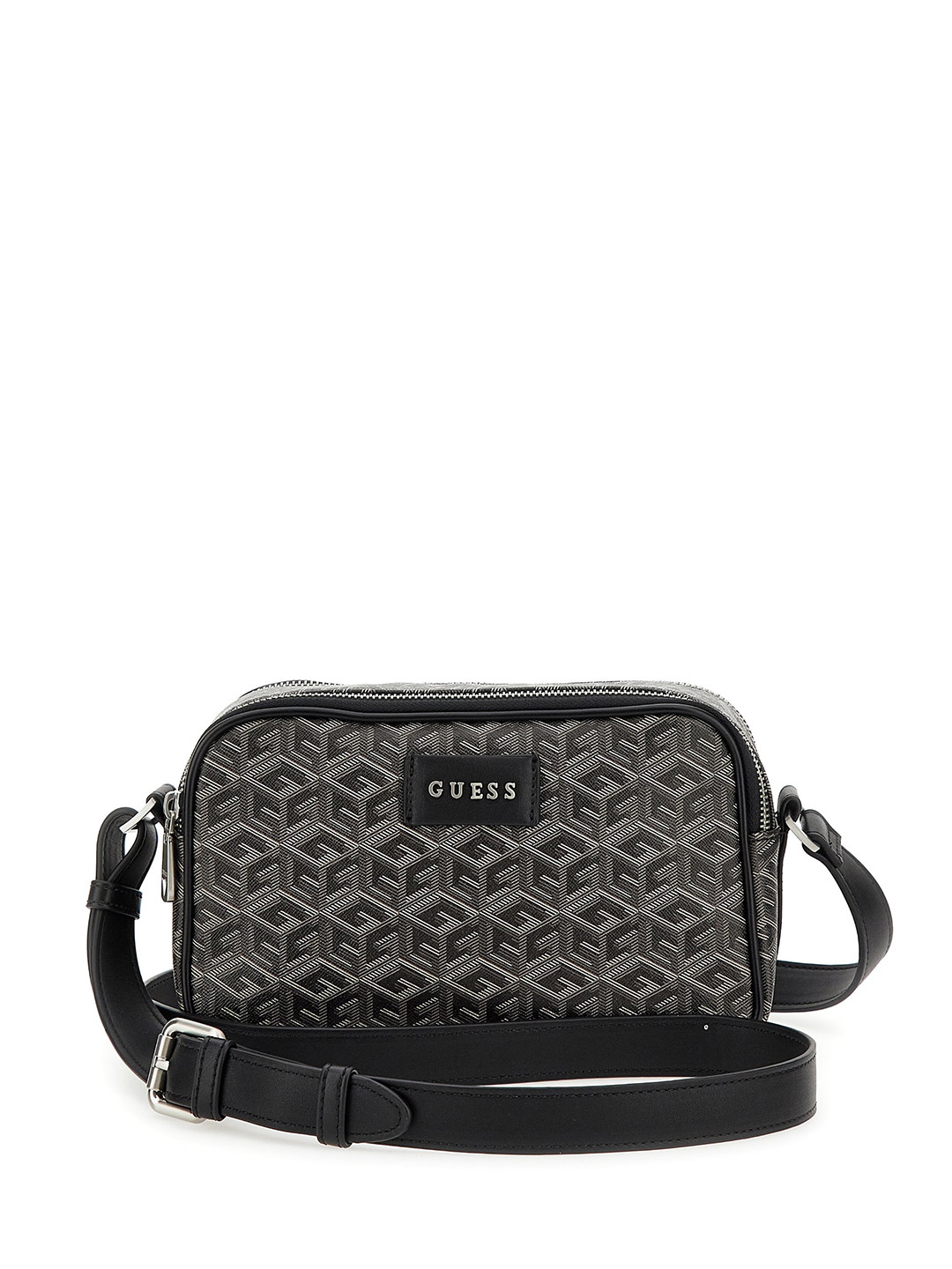 GUESS Men Brand Logo Printed Structured Messenger Bag
