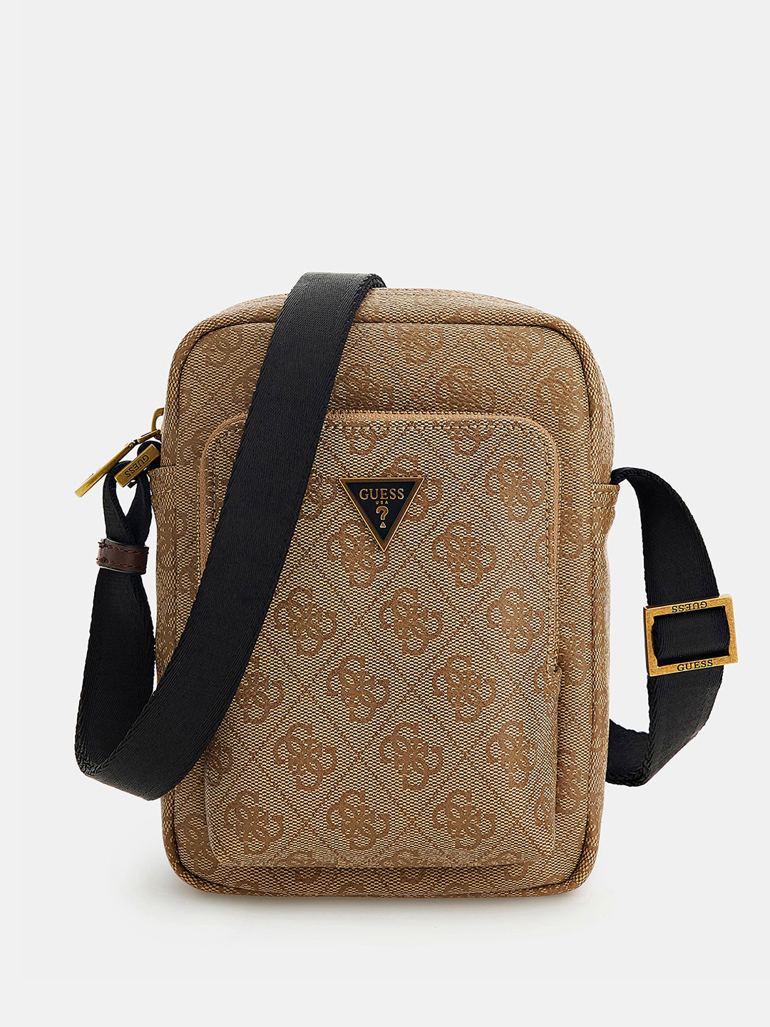 GUESS Men Brand Logo Printed Messenger Bag