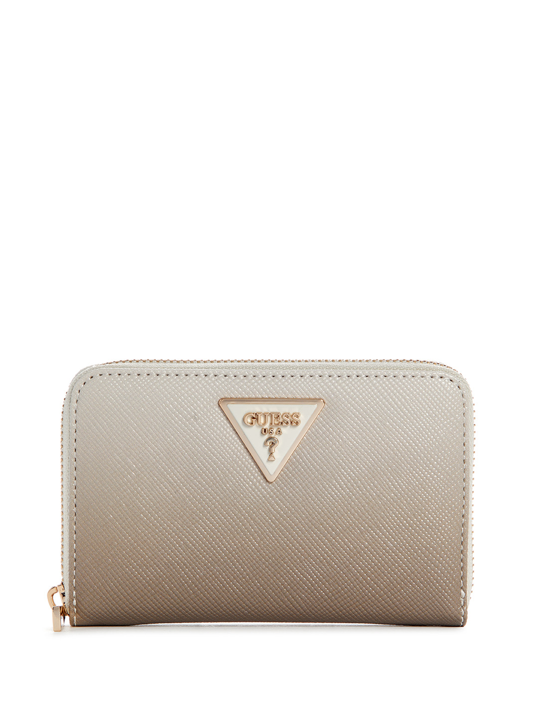 GUESS Women Textured Zip Around Wallet