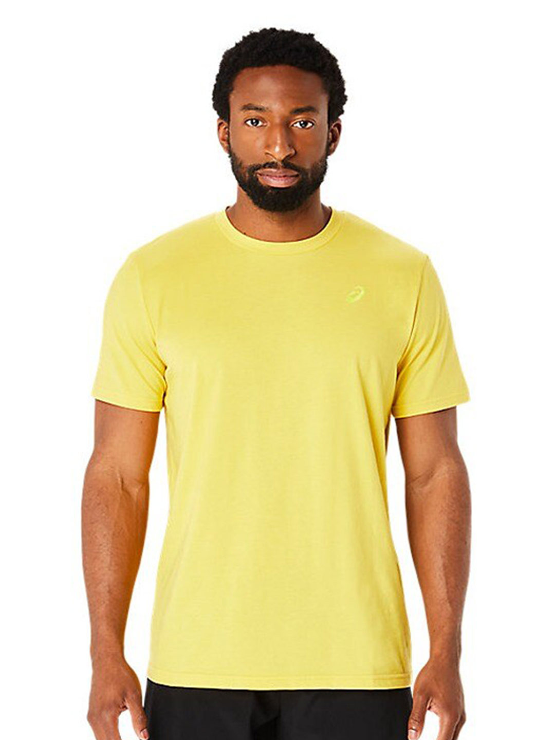 ASICS Spiral Embroidery Cotton Round Neck T-Shirt