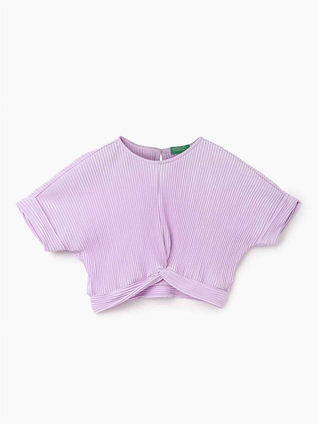 United Colors of Benetton Striped Extended Sleeves Top