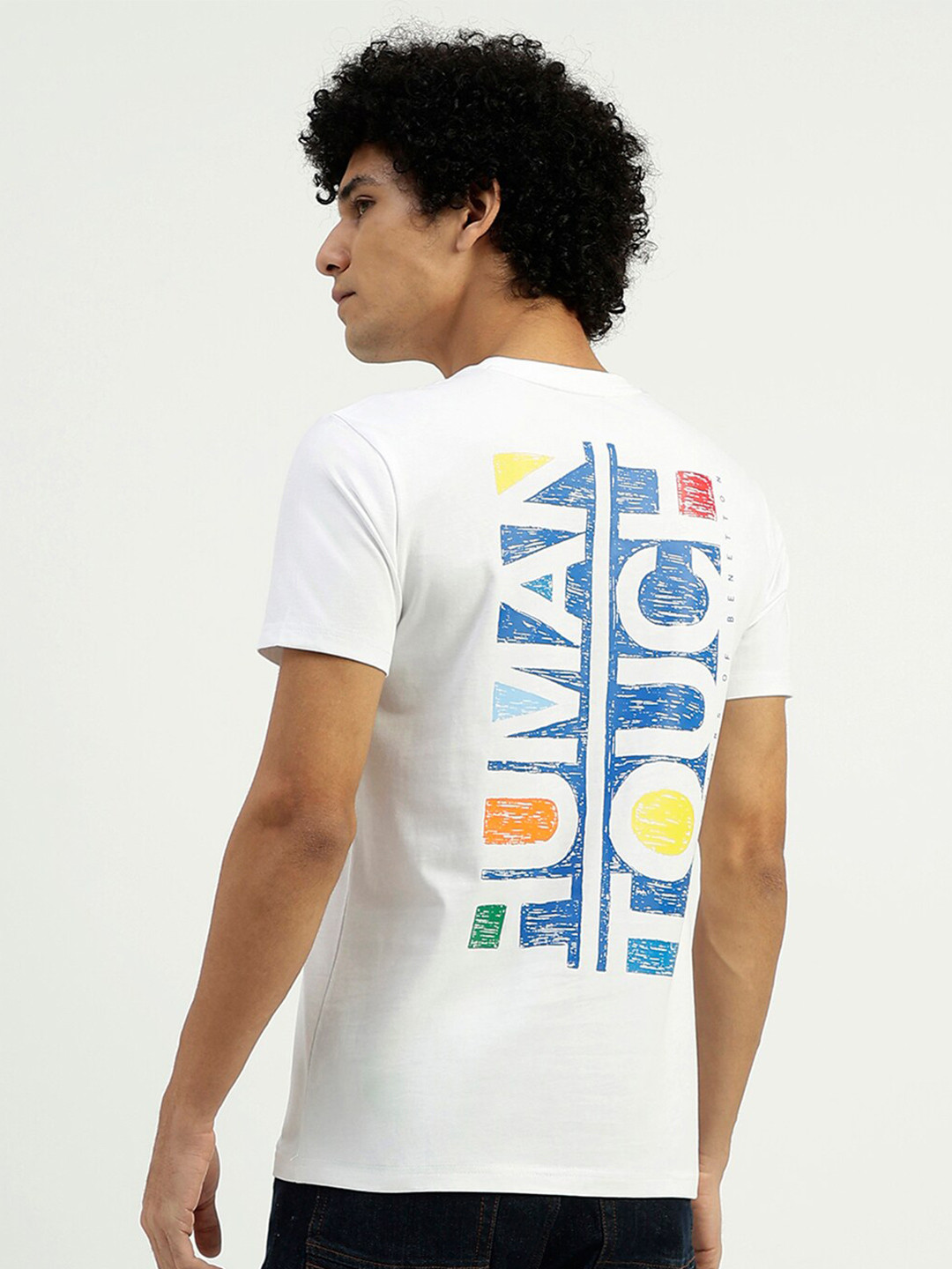 United Colors of Benetton Typography Printed Pure Cotton T-shirt