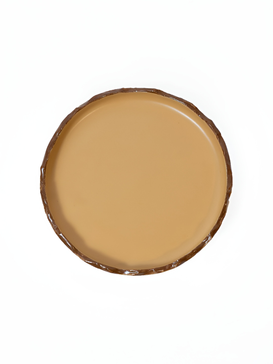 Perenne Design Mustard & Brown Stoneware Matte Finish Plate