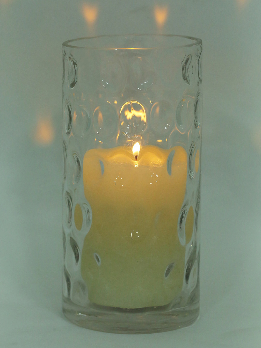 Perenne Design Transparent Glass Votive Tea Light Candle Holder