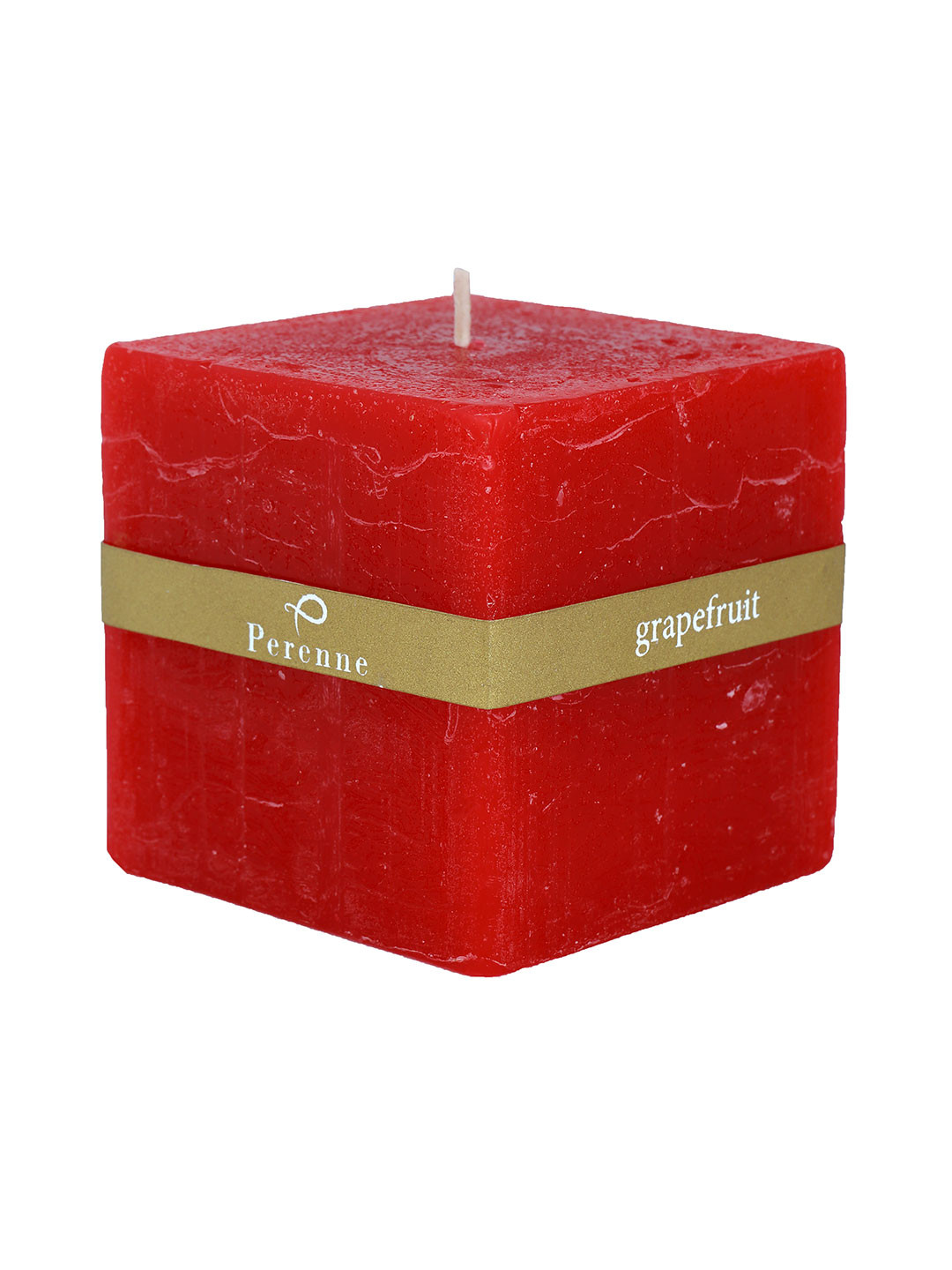Perenne Design Aroma Square Candle 1 Wick Grapefruit Solid Tapered Regular Pillar Candles