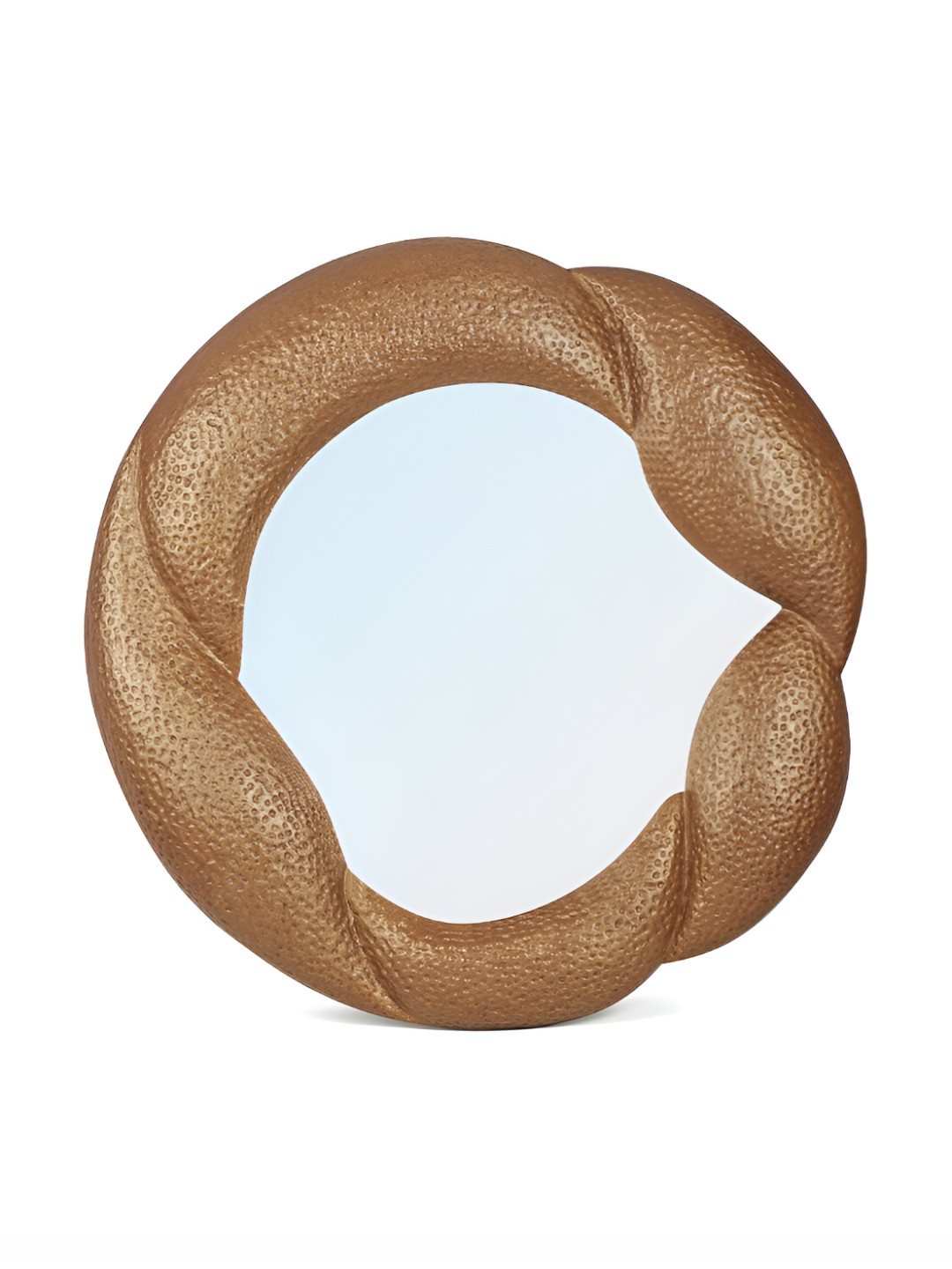 Perenne Design Gold toned Engulf Metal Wall Decor Mirror