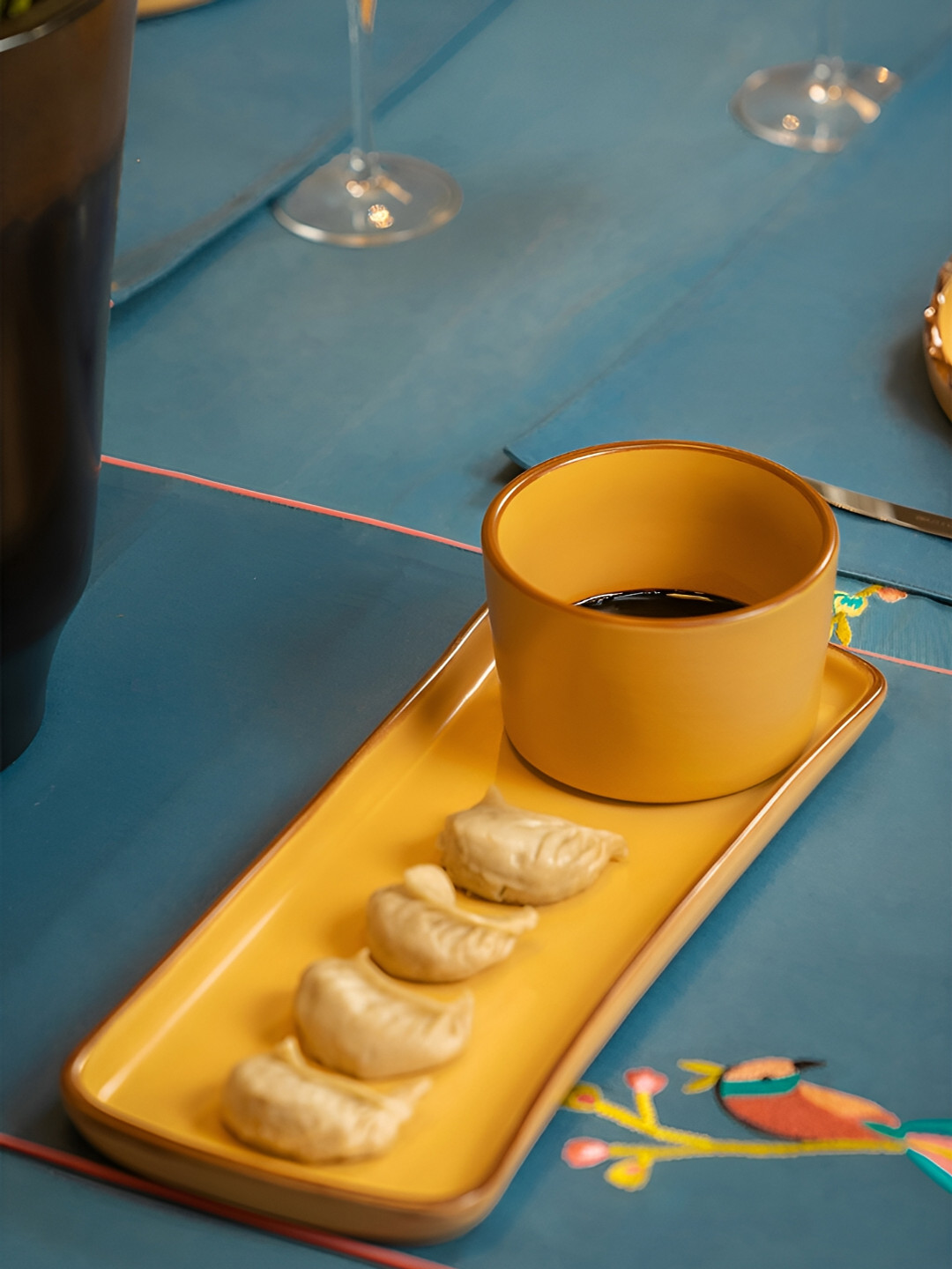 Perenne Design Mustard Stoneware Food Platter