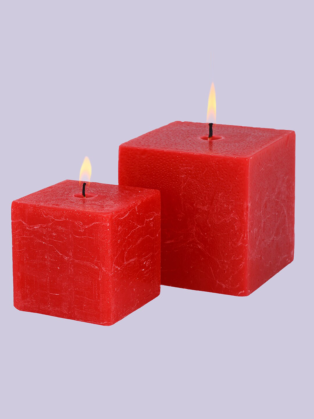 Perenne Design Textured Aroma Square Candle Grapefruit Solid Pillar Candles