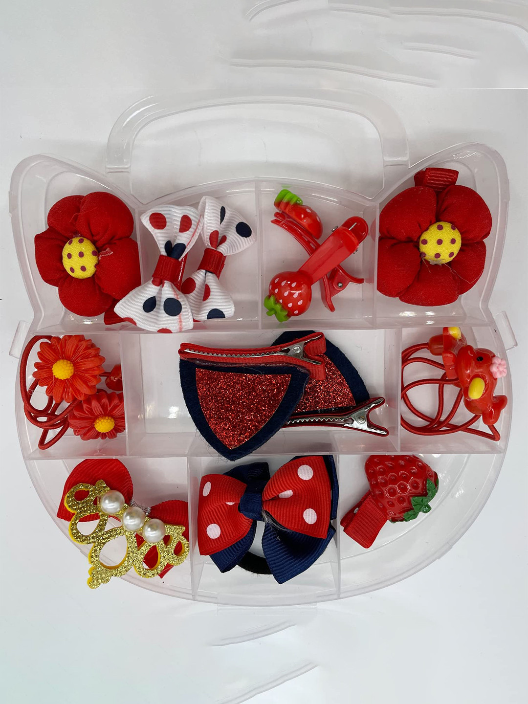 SYGA Girls Set of 15 Cat Shaped Hairpin Accessory Set