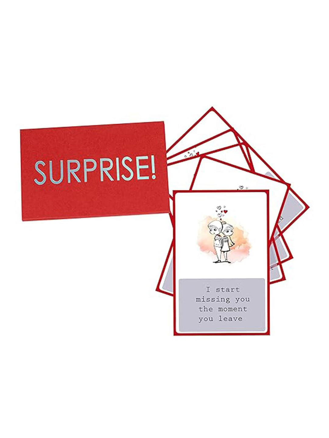 Kaameri Bazaar Set of 9 Valentines Special Love Story Romantic Cards