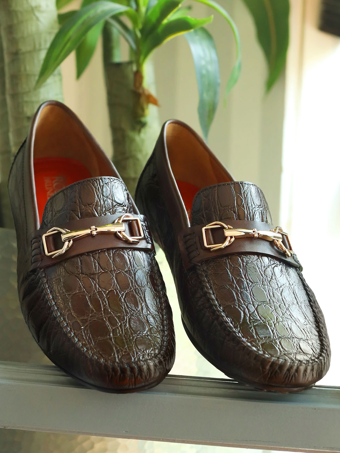 Buy ROSSO BRUNELLO Men Textured Leather Formal Loafers Formal Shoes for Men 27437128 Myntra