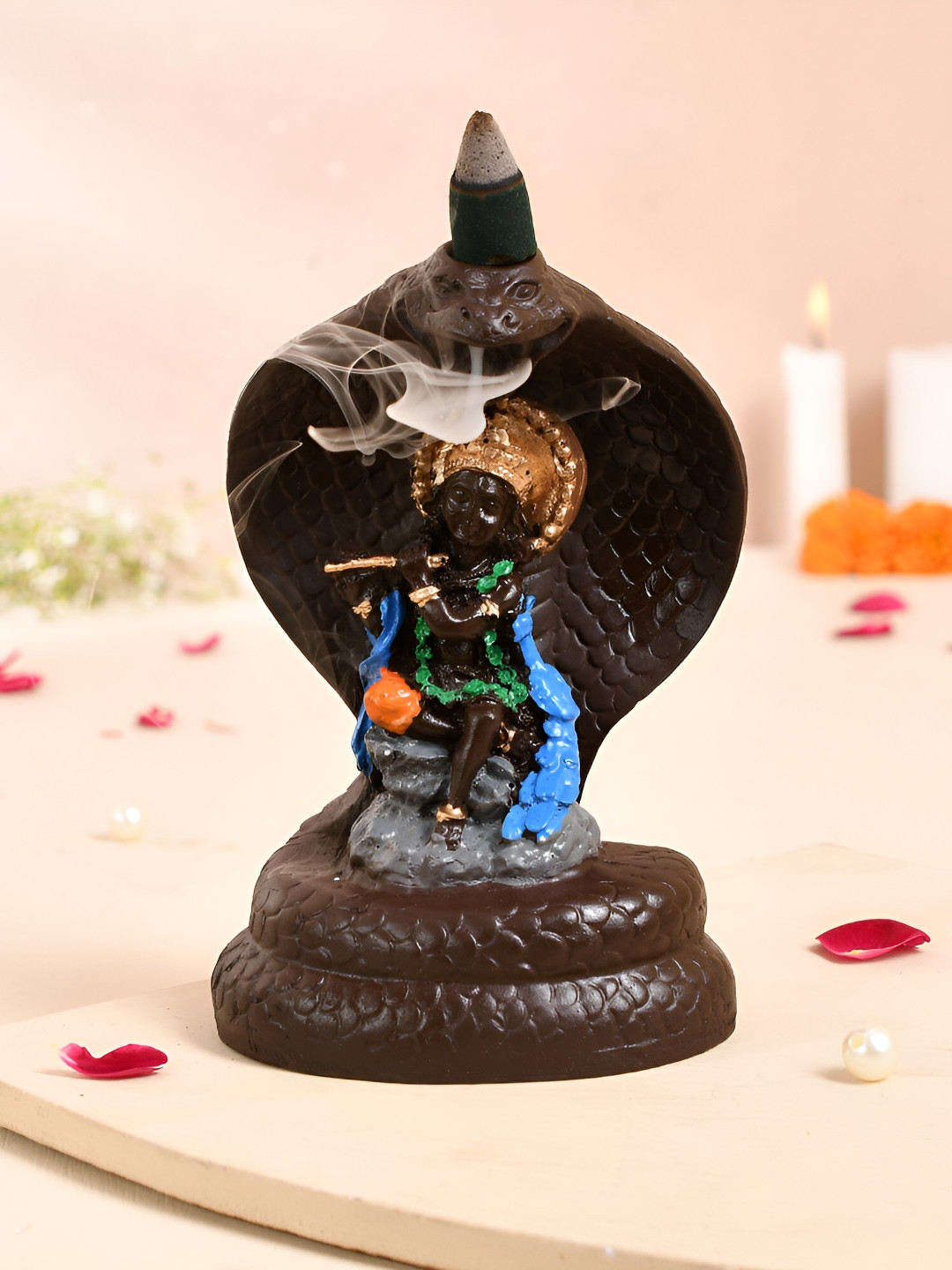 CRAFTAM Blue Krishna Smoke Backflow Fountains