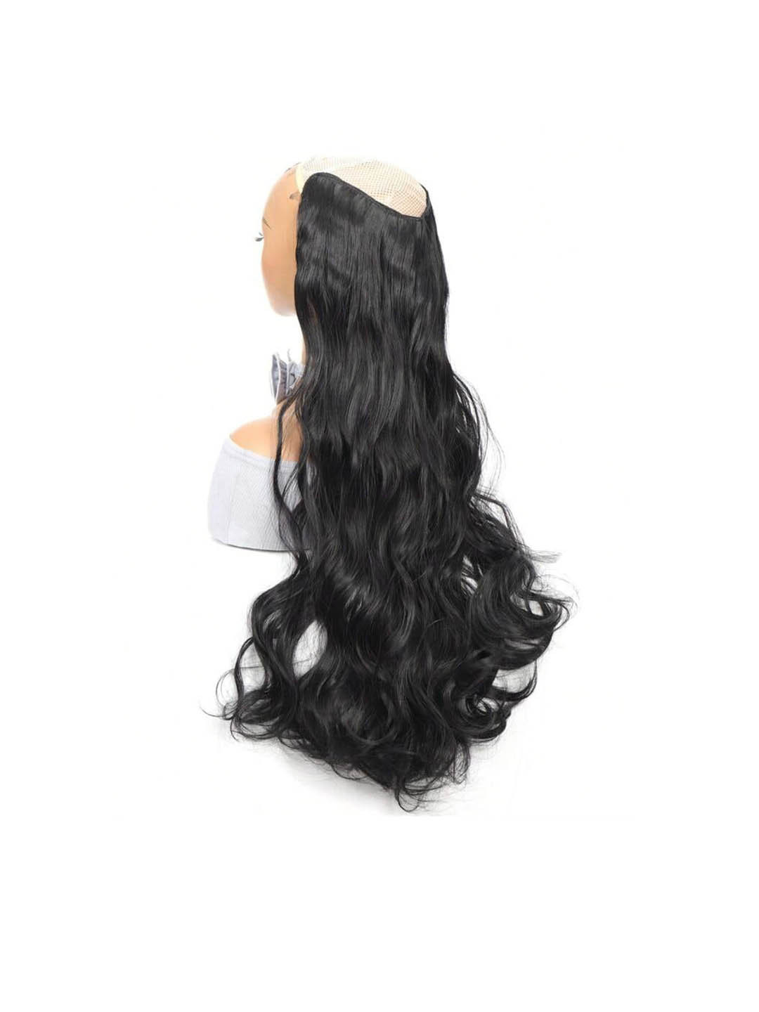 Krelin Wavy Clip On Hair Extension - Black