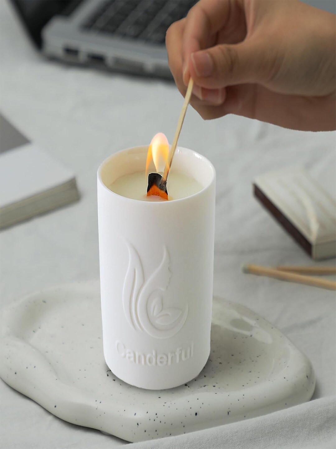 Kuber Industries For Wedding Valentines Day Gifts French Black Juniper Pillar Candles