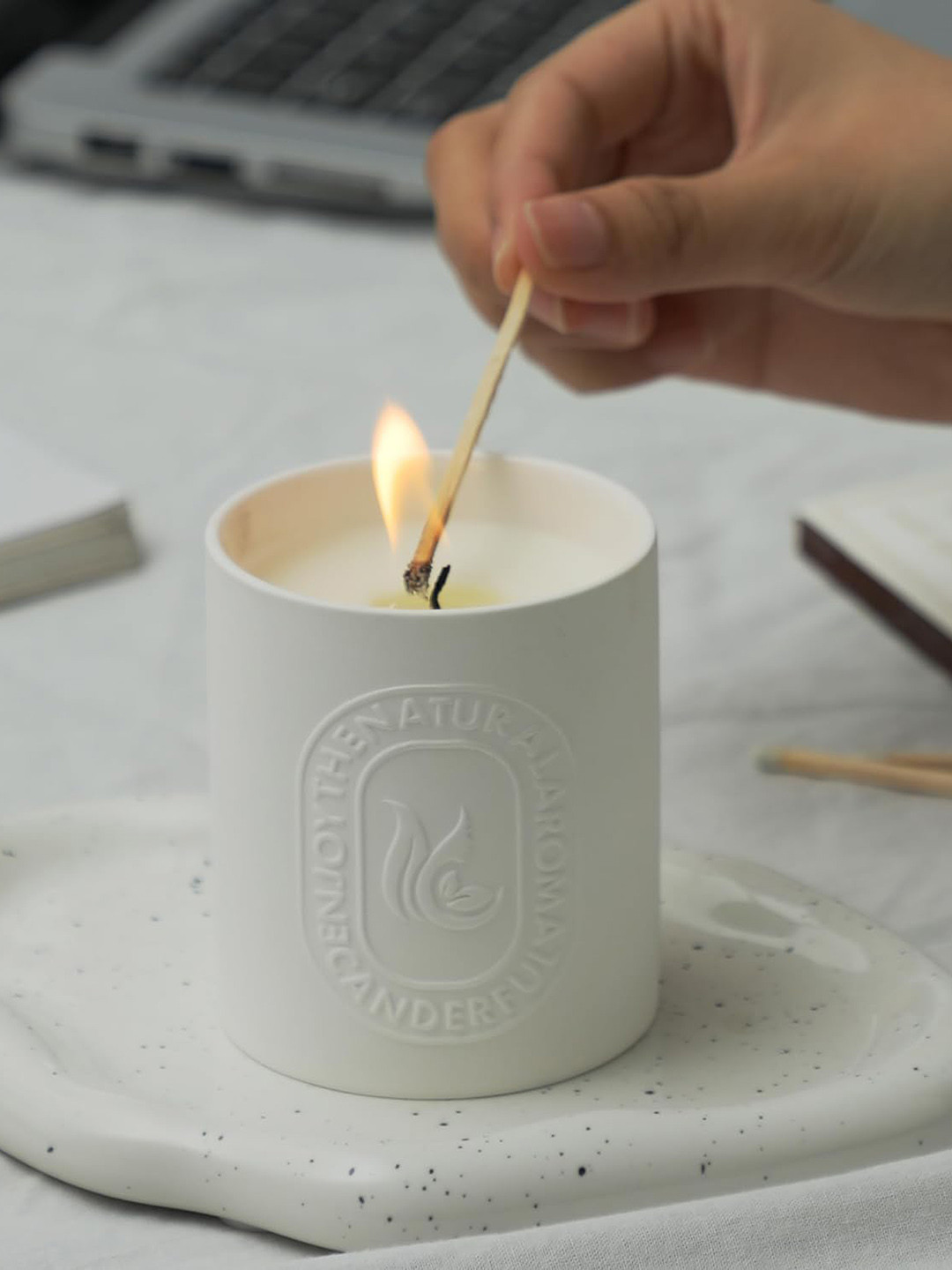 Kuber Industries For Wedding Valentines Day Gifts Green Mountains & Water Jar Candles